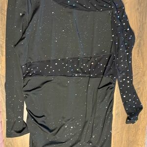 Black Dress with Sparkling Accents